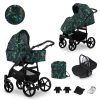 Baby Pram 3 in 1 Travel System Pushchair with Car Seat in Pattern