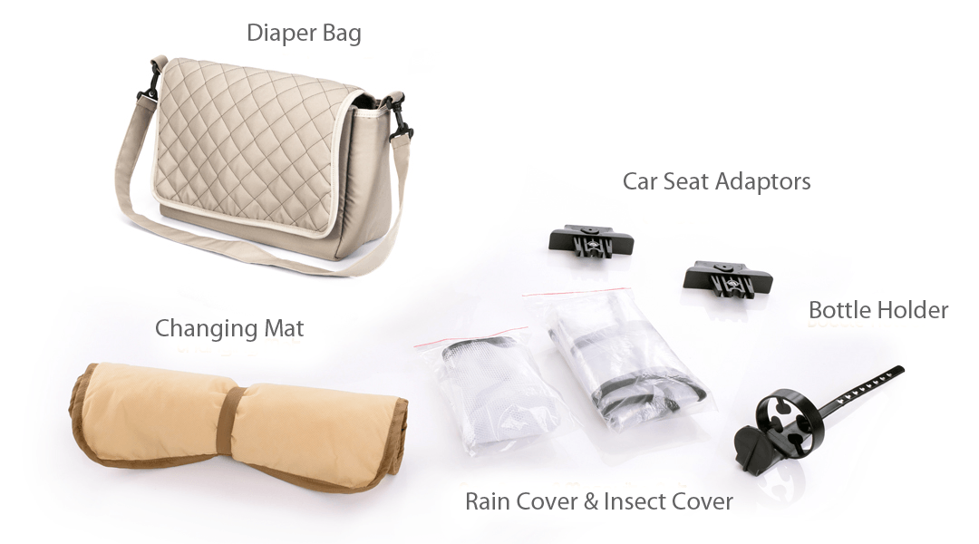 Pink Baby Pram Set Pushchair Car Seat Carrycot 3 in 1 Travel System From Birth - Imagen 12
