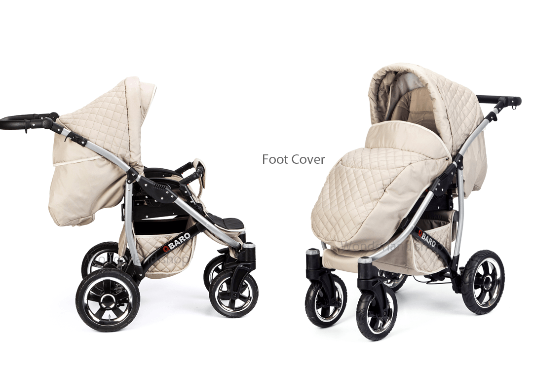 Pink Baby Pram Set Pushchair Car Seat Carrycot 3 in 1 Travel System From Birth - Imagen 8