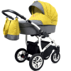 Ensemble de voyage 3 en 1 : poussette classique pliable jaune