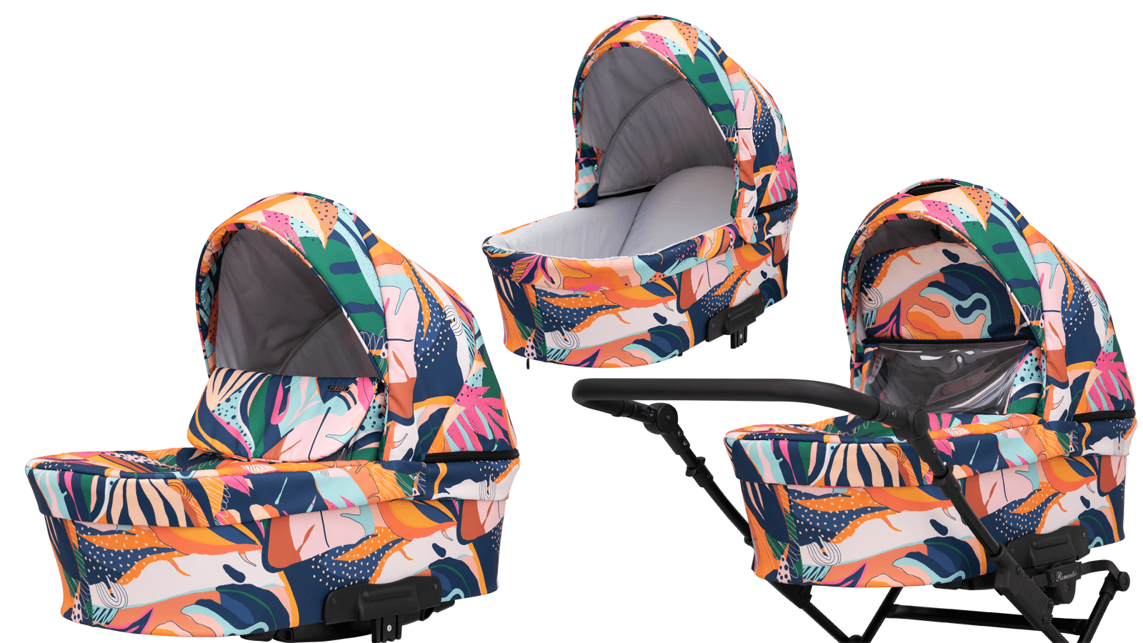 New Baby Pram Retro Set Classic Pushchair 3in1 Travel System Burgundy & Black Grey Frame - immagine 2