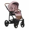 Bebetto Baby Pram 4 in 1 Travel System Pushchair with Car Seat in Pink