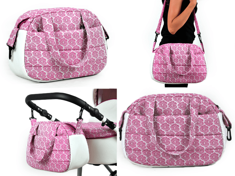 Baby Pram 3 in 1 Travel System Pushchair with Car Seat in Pattern – Image 10