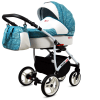Baby Pram 3 in 1 Travel System Pushchair with Car Seat in Pattern