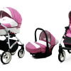 Baby Pram 3 in 1 Travel System Pushchair with Car Seat in Pattern