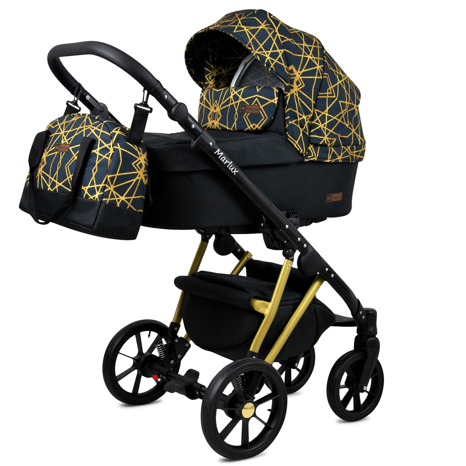Baby Pram 3 in 1 Travel System Pushchair with Car Seat in Pattern