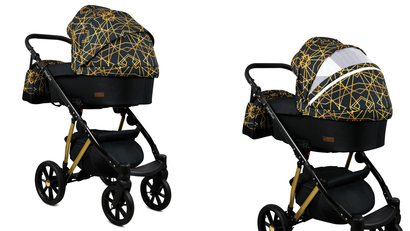 Baby Pram 3 in 1 Travel System Pushchair with Car Seat in Pattern – Image 3