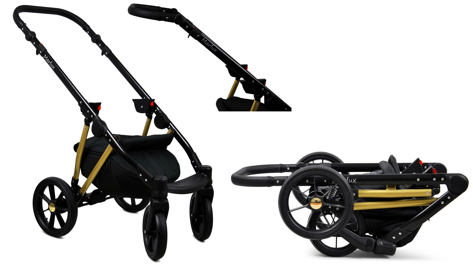3in1 Luxury Baby Pram Newborn Car Seat - Green – Image 4