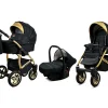Onyx Pram Pushchair 3 in 1 – BabyLux Gold Lux Travel System with Car Seat