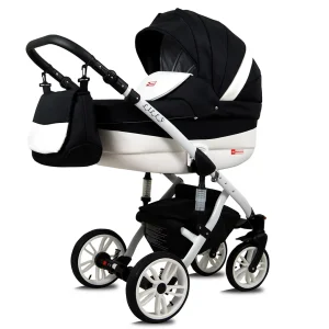 Vizualizare alternativă a Carbon Pram Pushchair 3 in 1 – BabyLux Lilly Travel System with Car Seat