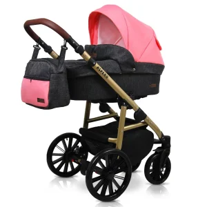 Az Black Coral Pram Pushchair 3 in 1 – BabyLux Aspero Travel System with Car Seat alternatív nézete