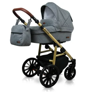 Az Grey Flex Pram Pushchair 3 in 1 – BabyLux Aspero Travel System with Car Seat alternatív nézete