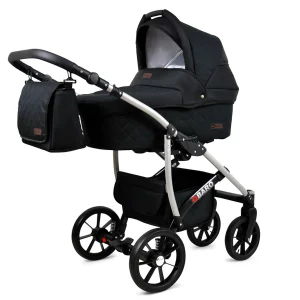 Visione alternativa di Onyx Pram Pushchair 3 in 1 – BabyLux Qbaro Travel System with Car Seat