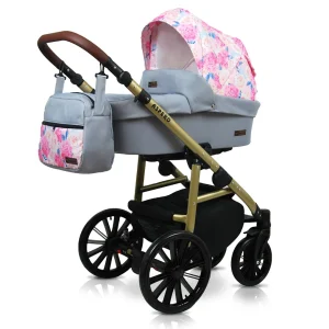 Az Peony And Rose Pram Pushchair 3 in 1 – BabyLux Aspero Travel System with Car Seat alternatív nézete