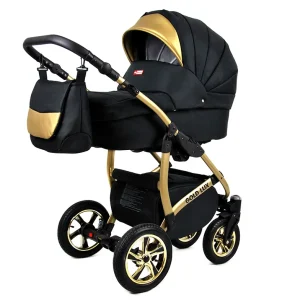 Εναλλακτική άποψη του Onyx Pram Pushchair 3 in 1 – BabyLux Gold Lux Travel System with Car Seat