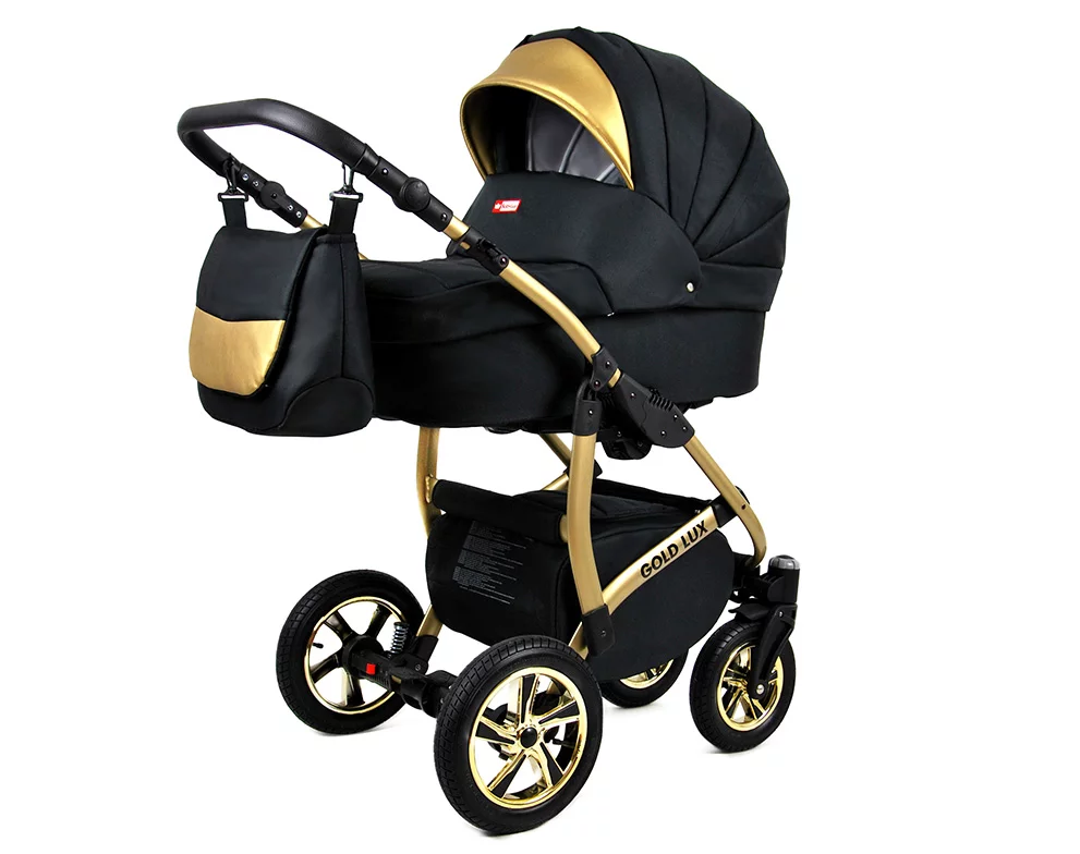Onyx Pram Pushchair 3 in 1 – BabyLux Gold Lux Travel System with Car Seat – Bild 2