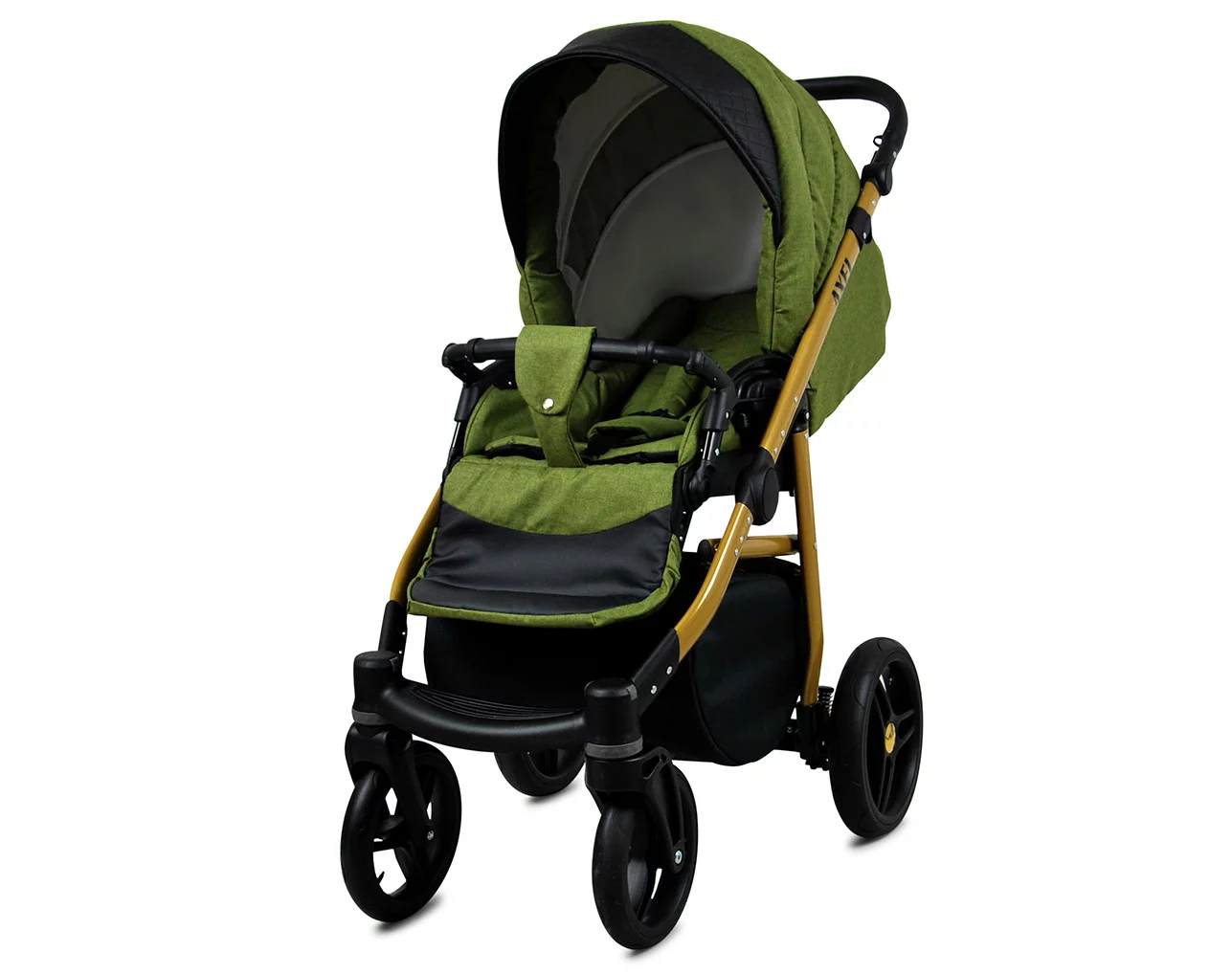Olive Pram Pushchair 3 in 1 – BabyLux Axel Travel System with Car Seat