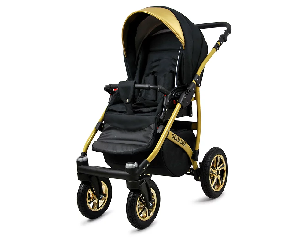 Onyx Pram Pushchair 3 in 1 – BabyLux Gold Lux Travel System with Car Seat – Bild 3