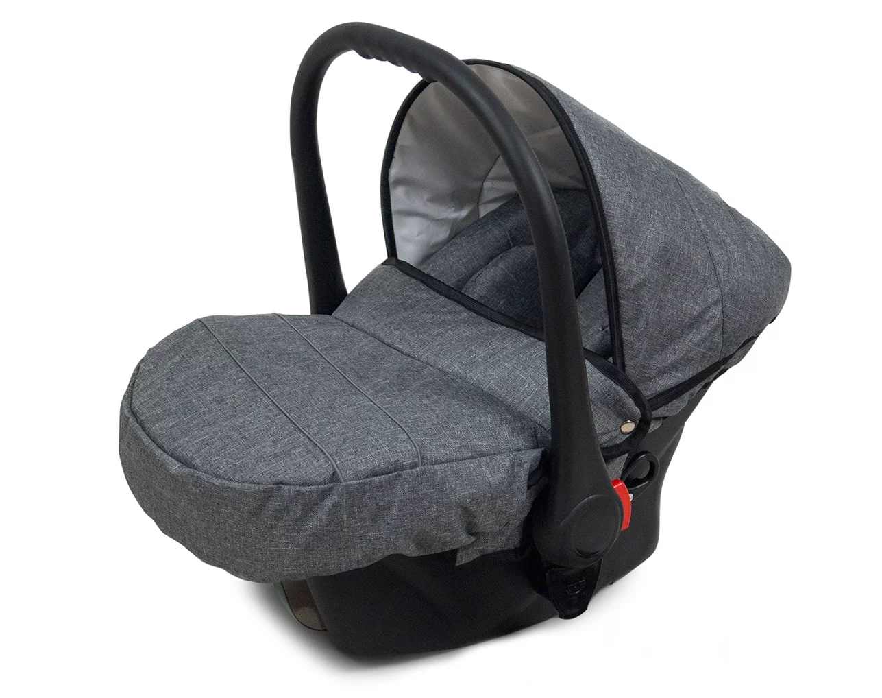 Grey Flex Black Pram Pushchair 3 in 1 – BabyLux Aspero Travel System with Car Seat - immagine 4