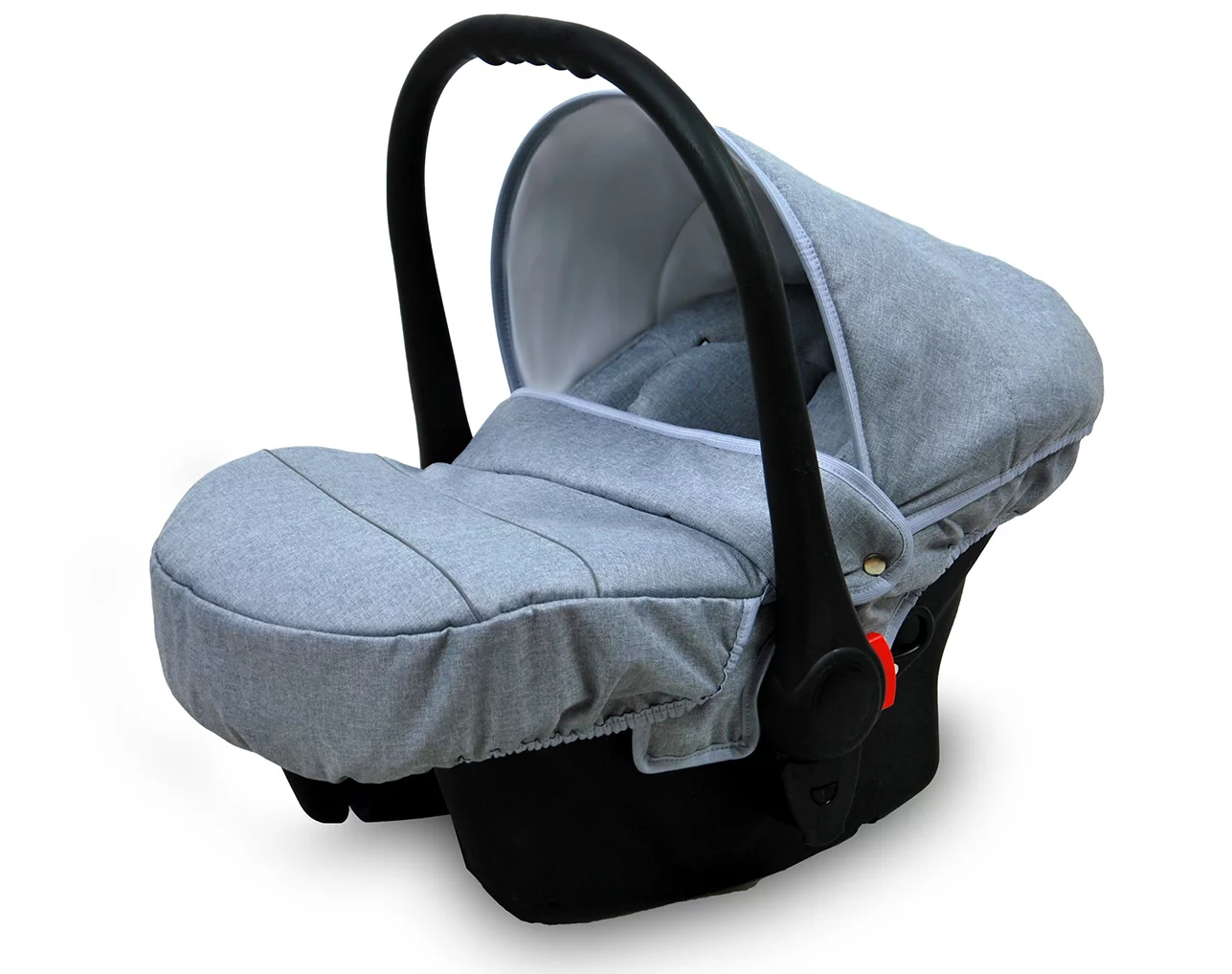 Light Pink Pram Pushchair 3 in 1 – BabyLux Aspero Travel System with Car Seat – Bild 4