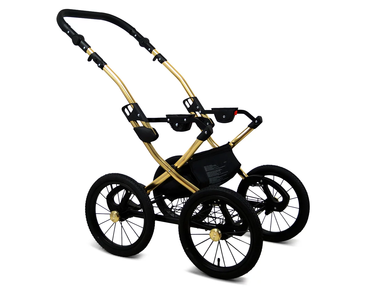 Roses With Tulips Pram Pushchair 3 in 1 – BabyLux Margaret Gold Travel System with Car Seat – Bild 5