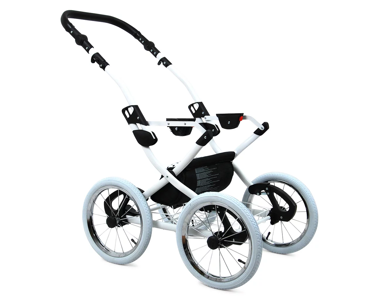 White Dots Pram Pushchair 3 in 1 – BabyLux Margaret White Travel System with Car Seat - Obrázek 5
