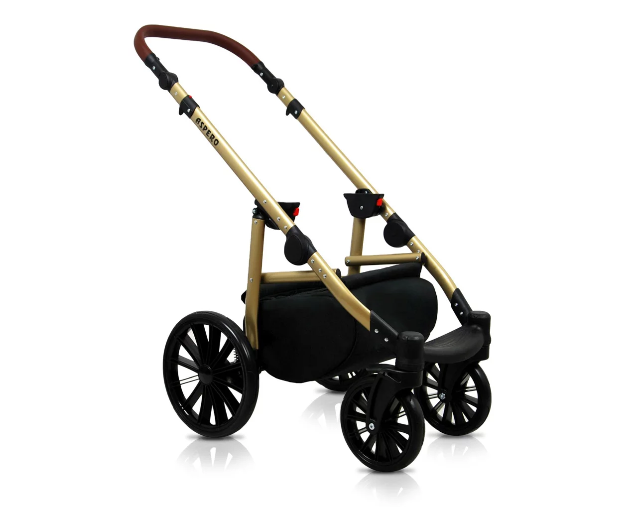 Peony And Rose Pram Pushchair 3 in 1 – BabyLux Aspero Travel System with Car Seat – Bild 5
