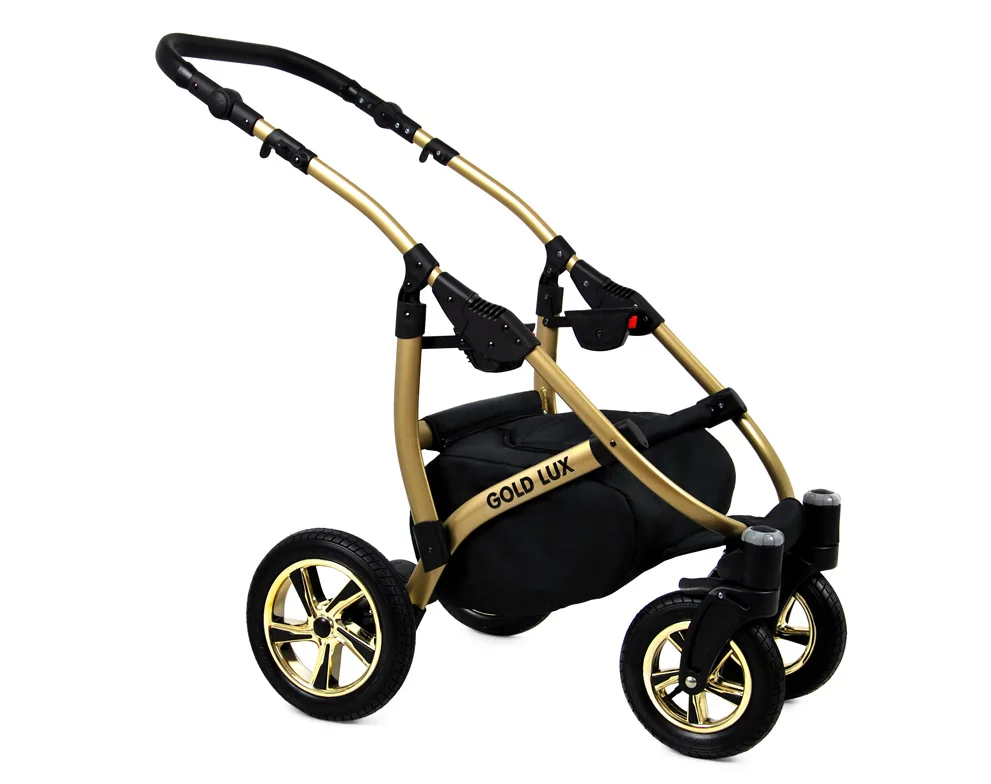 Onyx Pram Pushchair 3 in 1 – BabyLux Gold Lux Travel System with Car Seat – Bild 6