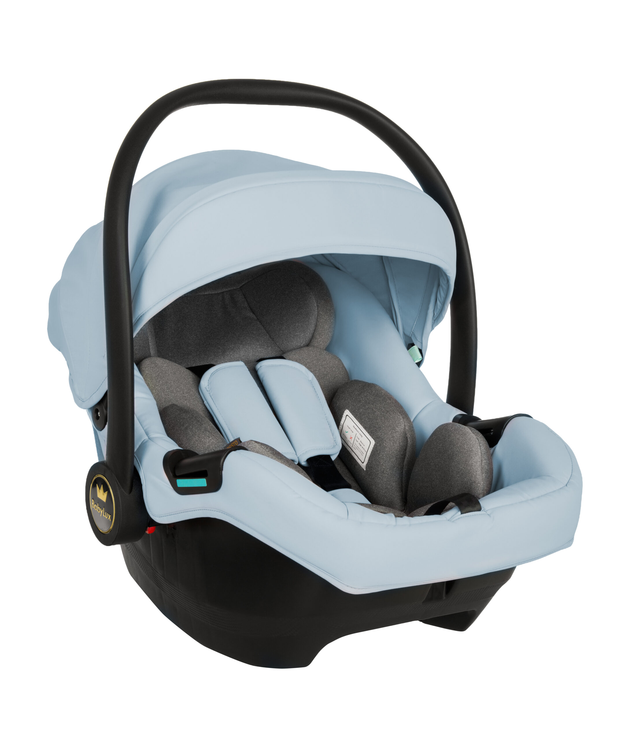 Blue Pram Pushchair 3 in 1 – BabyLux New Rosso Luxury Travel System with Car Seat - immagine 15