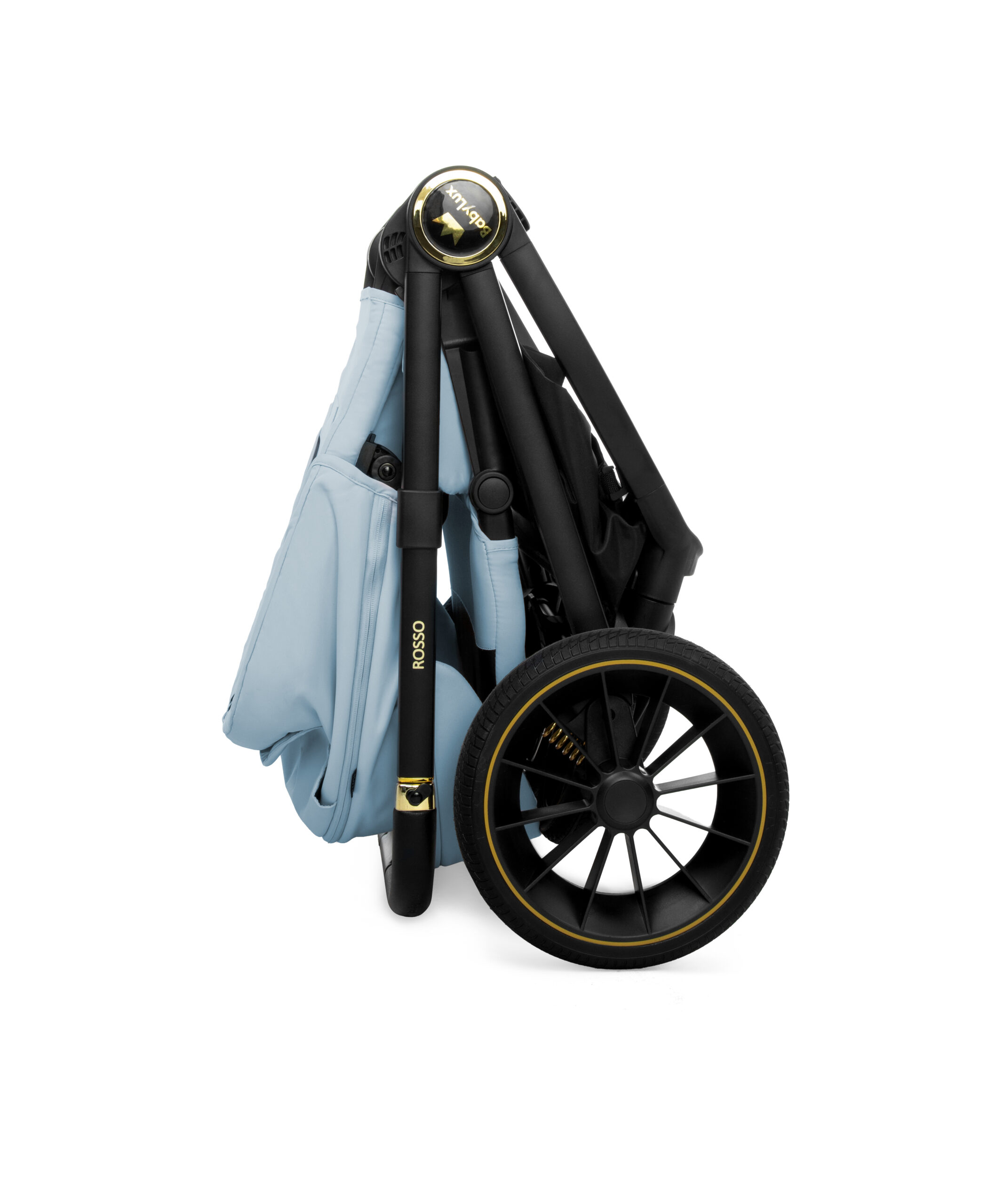 Blue Pram Pushchair 3 in 1 – BabyLux New Rosso Luxury Travel System with Car Seat - immagine 6