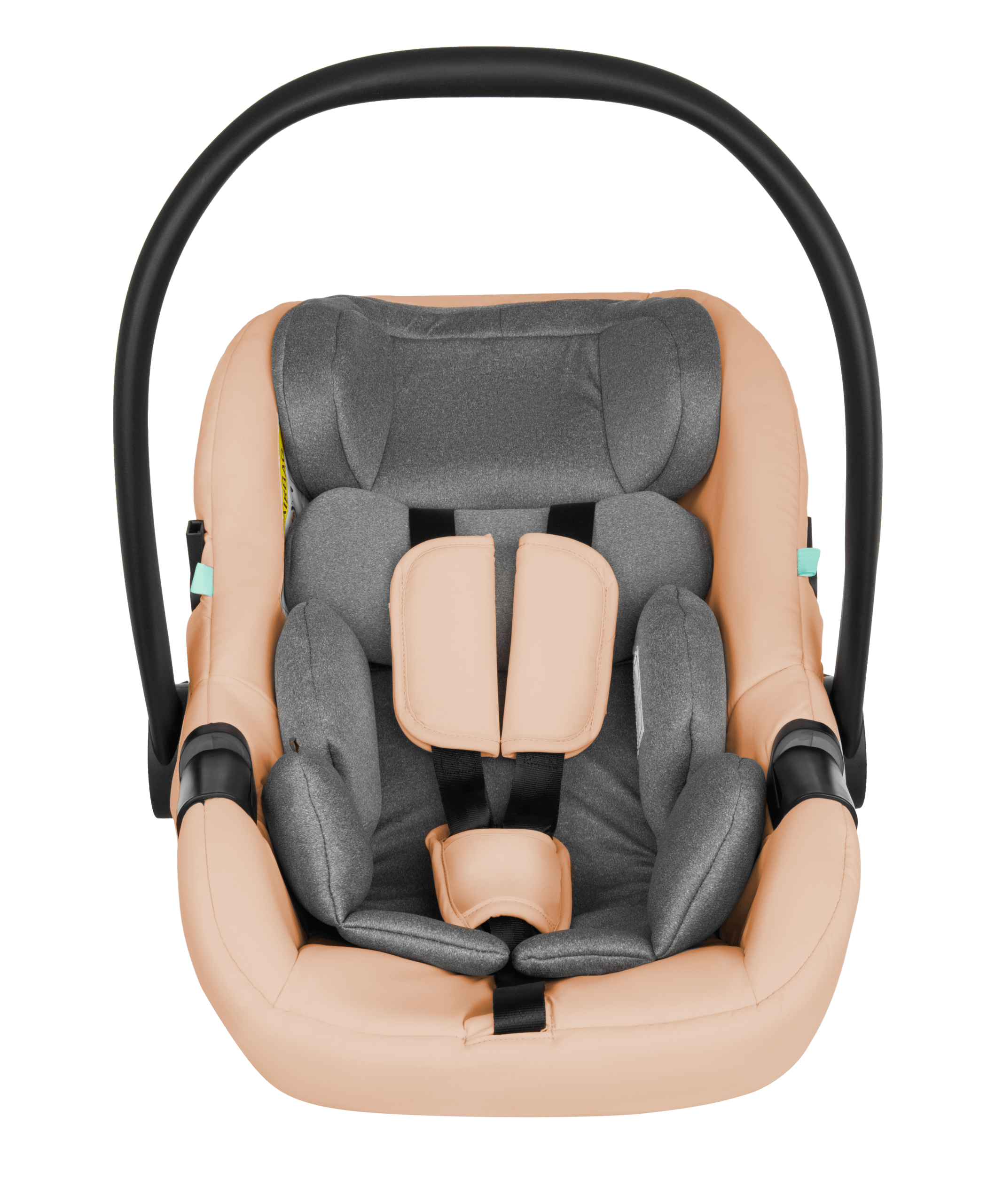 Beige Pram Pushchair 3 in 1 – BabyLux New Rosso Luxury Travel System with Car Seat - immagine 6