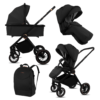 Black 4 in 1 Pushchair – BabyLux Castor Travel System