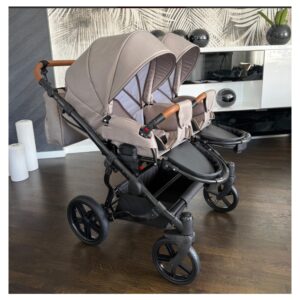 Alternative view of Cappu Blush Twin Pram Pushchair – ADBOR Duo Lux Travel System