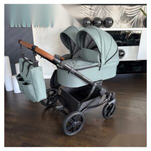 Sage Mist Twin Pram Pushchair – ADBOR Duo Lux Travel System