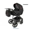 Black & Red 2 in 1 Pram Pushchair – ADBOR OX-V Travel System