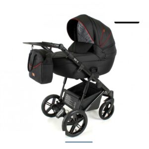 Black & Red 2 in 1 Pram Pushchair – ADBOR OX-V Travel System