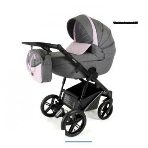 Grey & Blush 2 in 1 Pram Pushchair – ADBOR OX-V Travel System