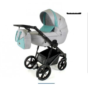 Grey & Mint 2 in 1 Pram Pushchair – ADBOR OX-V Travel System