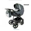 Graphite & Silver 2 in 1 Pram Pushchair – ADBOR OX-V Travel System