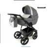 Grey & White 2 in 1 Pram Pushchair – ADBOR OX-V Travel System