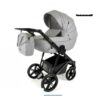 Light Grey 2 in 1 Pram Pushchair – ADBOR OX-V Travel System