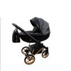 Black & Gold 3 in 1 Pram Pushchair – ADBOR OXV-3D Travel System