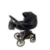 Black Mosaic & Gold 3 in 1 Pram Pushchair – ADBOR OXV-3D Travel System