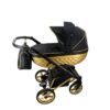 Onyx & Gold 3 in 1 Pram Pushchair – ADBOR OXV-3D Travel System