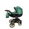 Emerald Green & Gold 3 in 1 Pram Pushchair – ADBOR OXV-3D Travel System