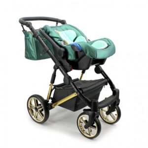 Az Emerald Green & Gold 3 in 1 Pram Pushchair – ADBOR OXV-3D Travel System alternatív nézete