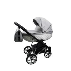 Silver Grey & White 3 in 1 Pram Pushchair – ADBOR OXV-3D Travel System