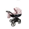 Blush Pink & Black 3 in 1 Pram Pushchair – ADBOR OXV-3D Travel System