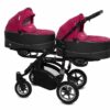 Wózek spacerowy Amarant Purple Twin – BabyActive Twinni Travel System, komplet