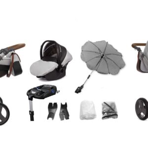 Alternative view of Gray Star Pram Pushchair 2 in 1 – BabyActive Mommy Travel System